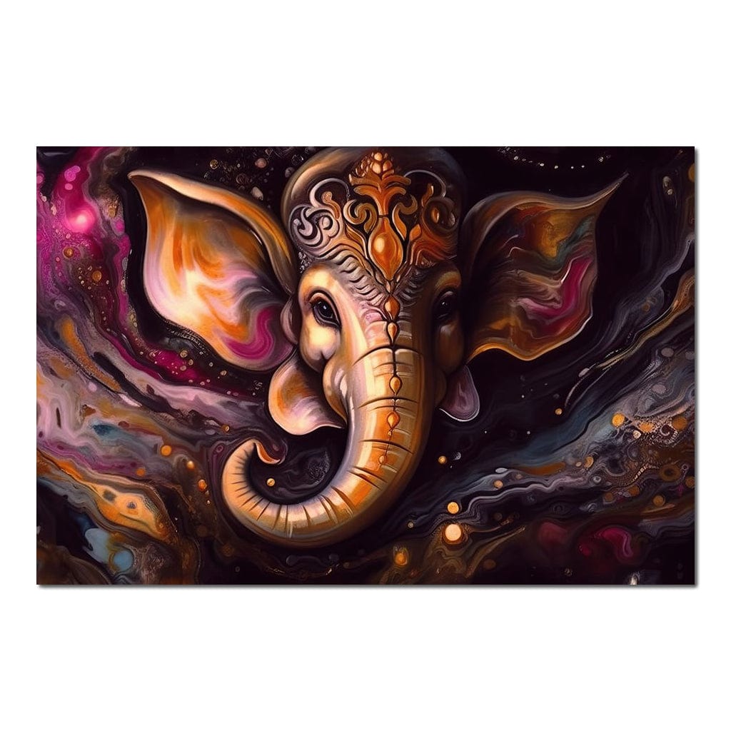 Peaceful Ganesha HinduOmDesigns Poster / 30" x 20" Posters, Prints, & Visual Artwork hindu canvas wall art 2H831D67