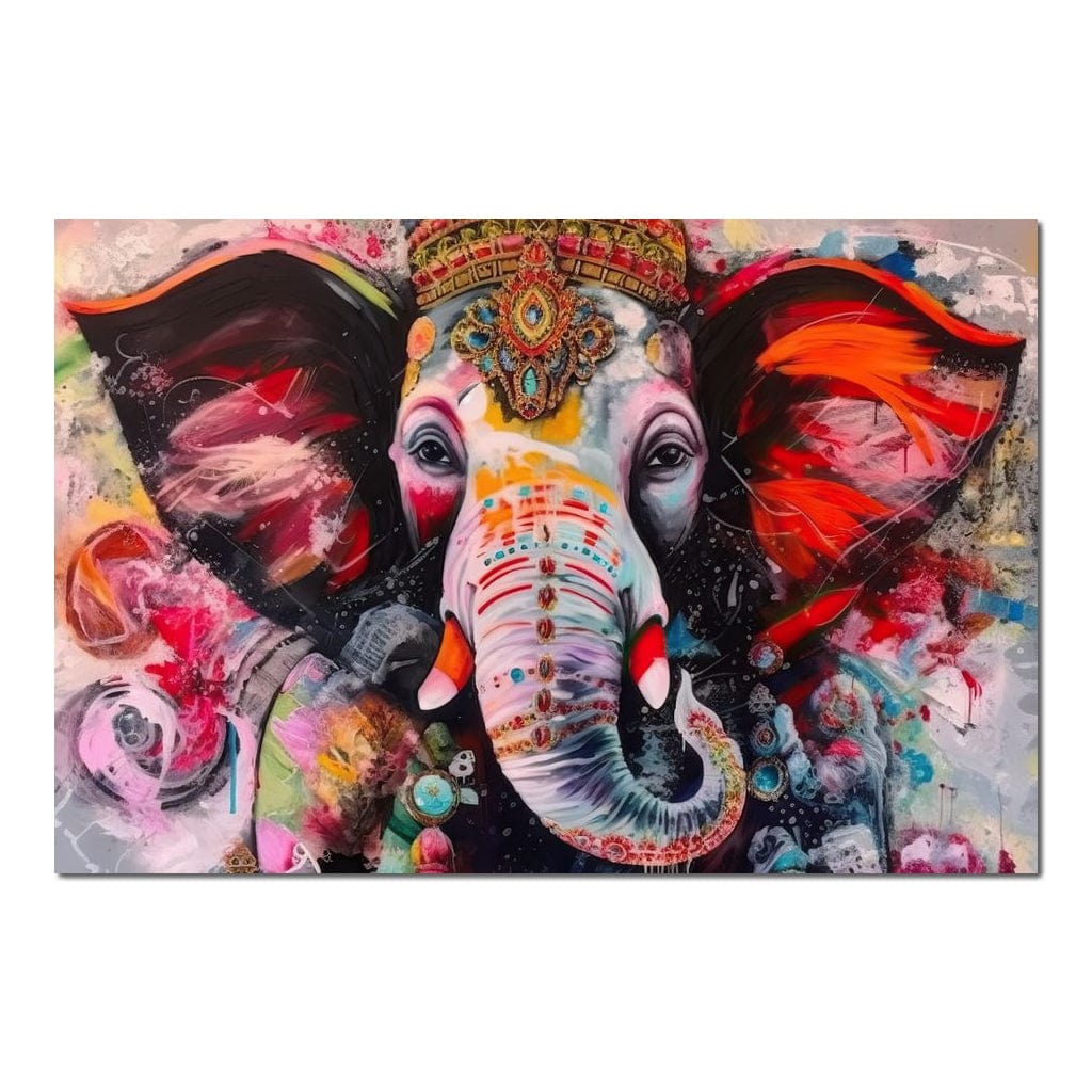 Creative Lord Ganesh HinduOmDesigns Poster / 30" x 20" Posters, Prints, & Visual Artwork hindu canvas wall art MT9MPG1T