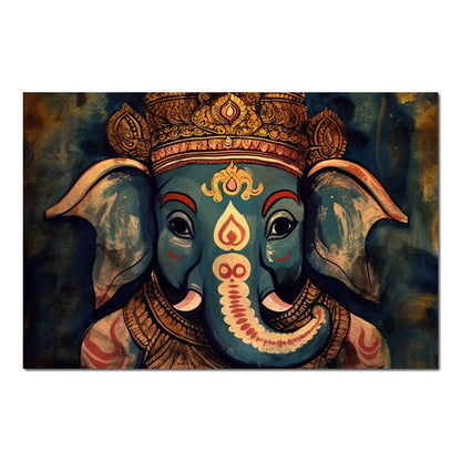 Ganesha's Joy HinduOmDesigns Poster / 30" x 20" Posters, Prints, & Visual Artwork hindu canvas wall art D3F38KAL