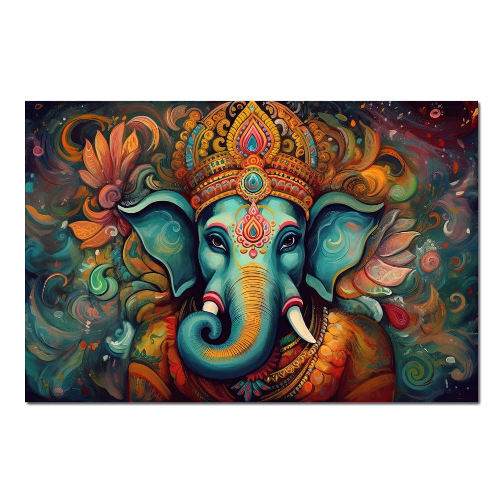 Mystic Ganesha HinduOmDesigns Poster / 30" x 20" Posters, Prints, & Visual Artwork hindu canvas wall art MXL5ULYA