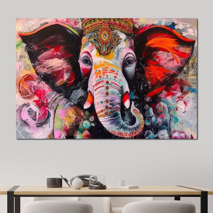 Creative Lord Ganesh HinduOmDesigns Gallery Wrap / 30" x 20" Posters, Prints, & Visual Artwork hindu canvas wall art KFXJGDHK