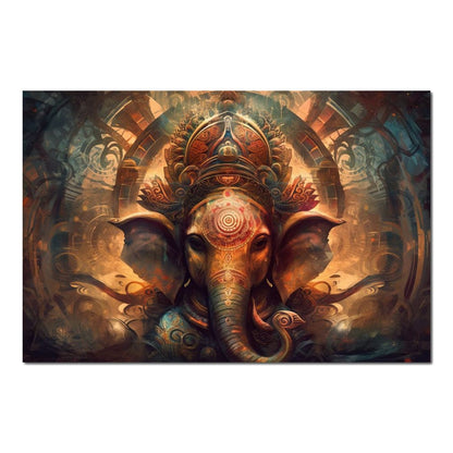 Majestic Ganesha HinduOmDesigns Poster / 30" x 20" Posters, Prints, & Visual Artwork hindu canvas wall art 6ALC3UJM