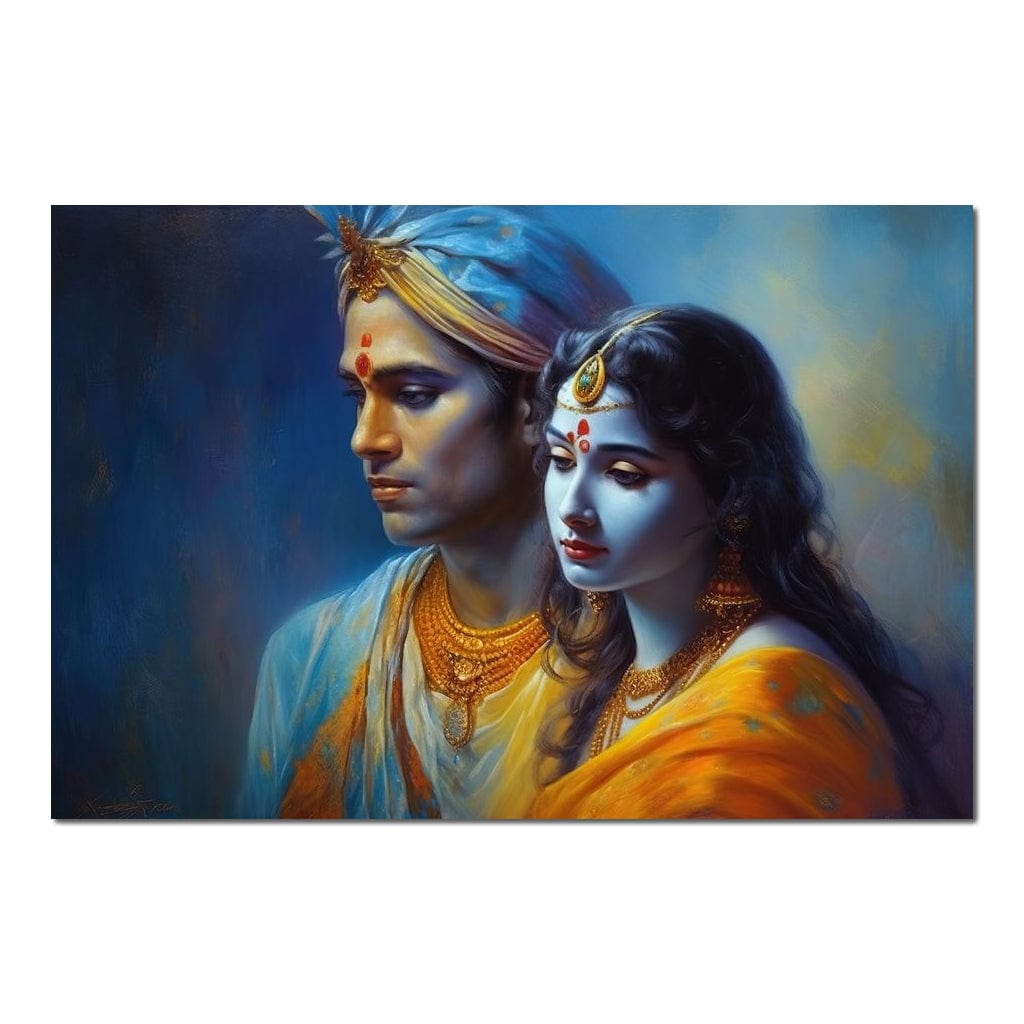 Blissful Union HinduOmDesigns Poster / 30" x 20" Posters, Prints, & Visual Artwork hindu canvas wall art LST5BZFP