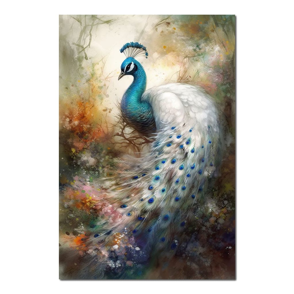 Peacock Serenity HinduOmDesigns Poster / 20" x 30" Posters, Prints, & Visual Artwork hindu canvas wall art FTC2NEQ2