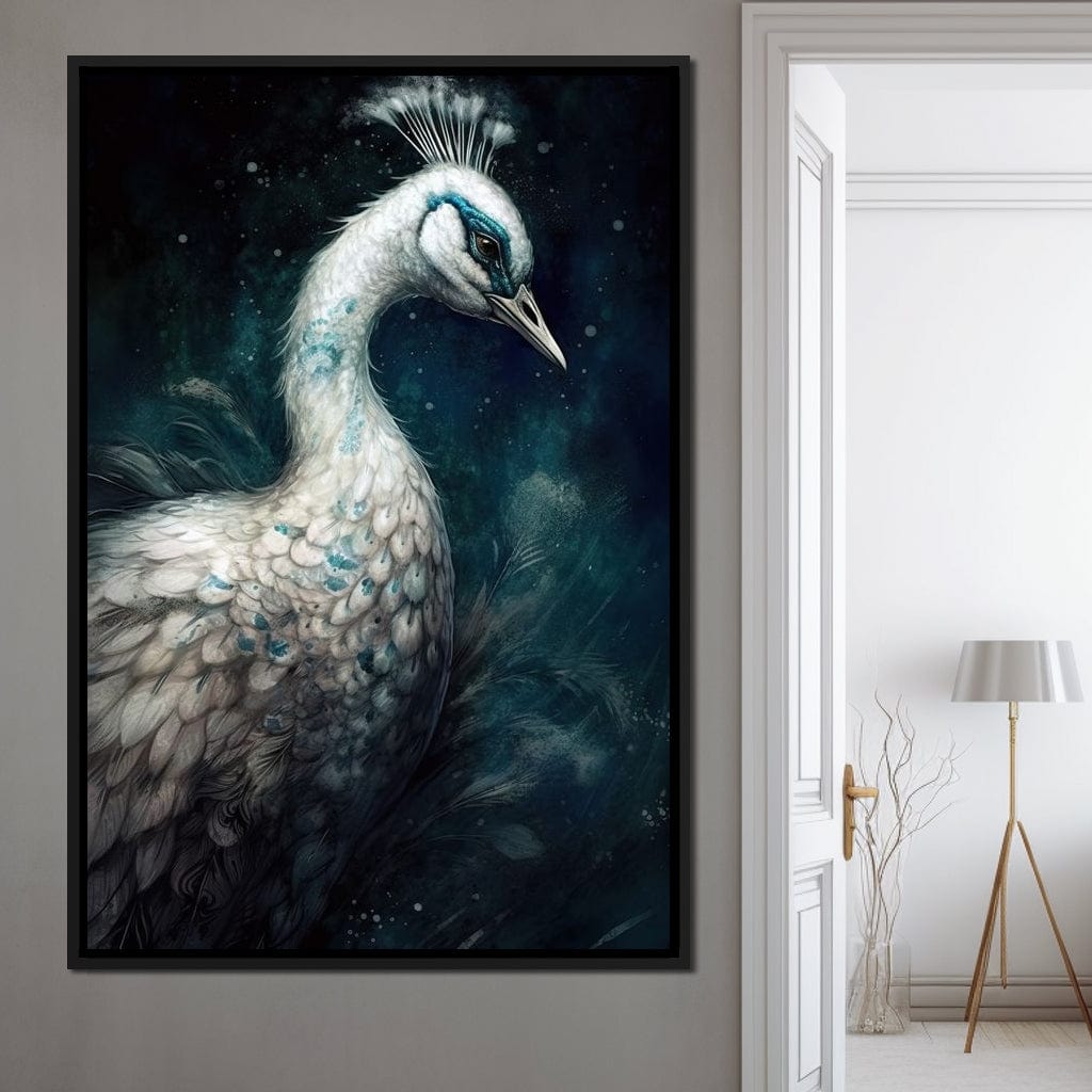 Majestic Bird HinduOmDesigns Black Floating Frame / 20" x 30" Posters, Prints, & Visual Artwork hindu canvas wall art QZBAWSIM