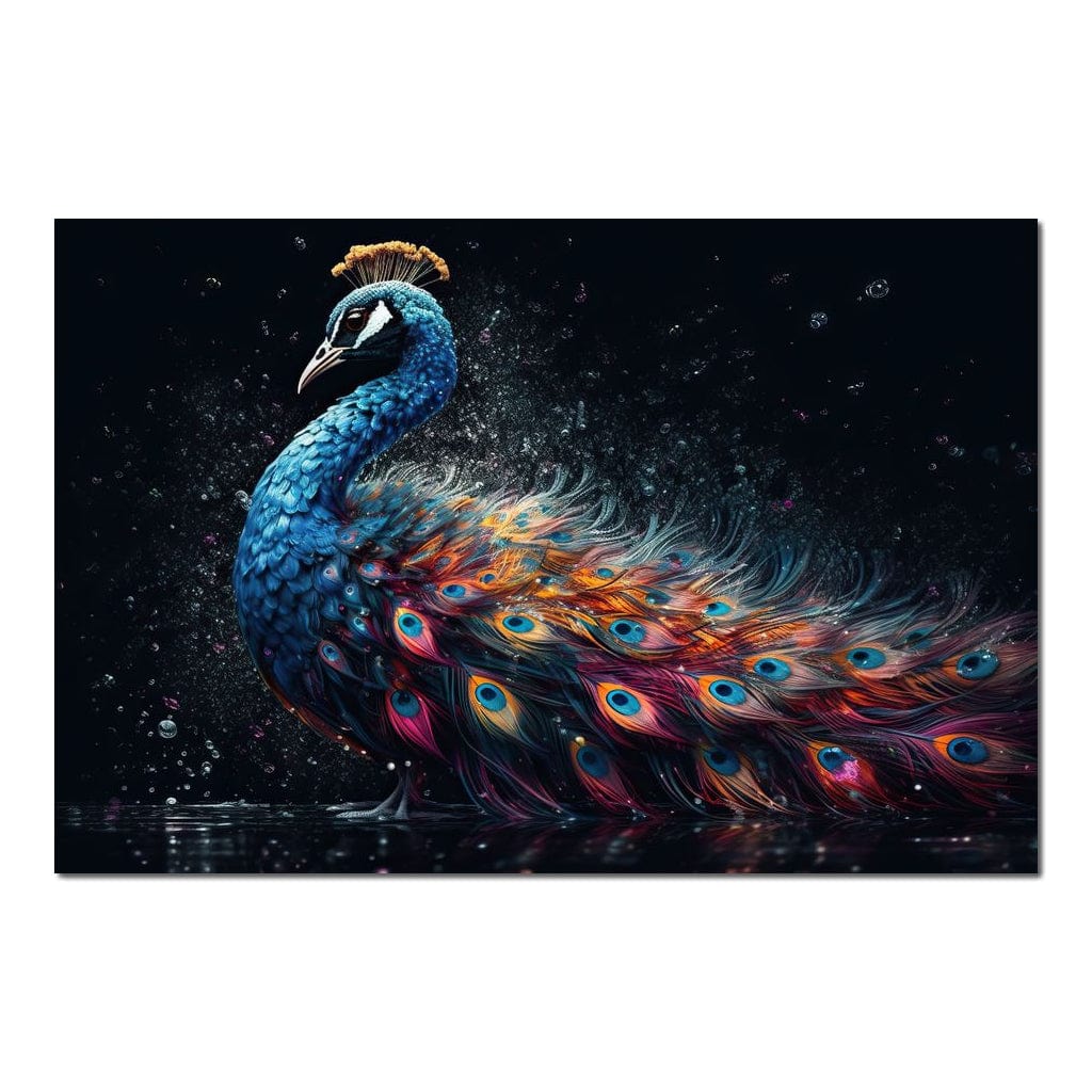 Peacock Elegance HinduOmDesigns Poster / 30" x 20" Posters, Prints, & Visual Artwork hindu canvas wall art CAGXX825