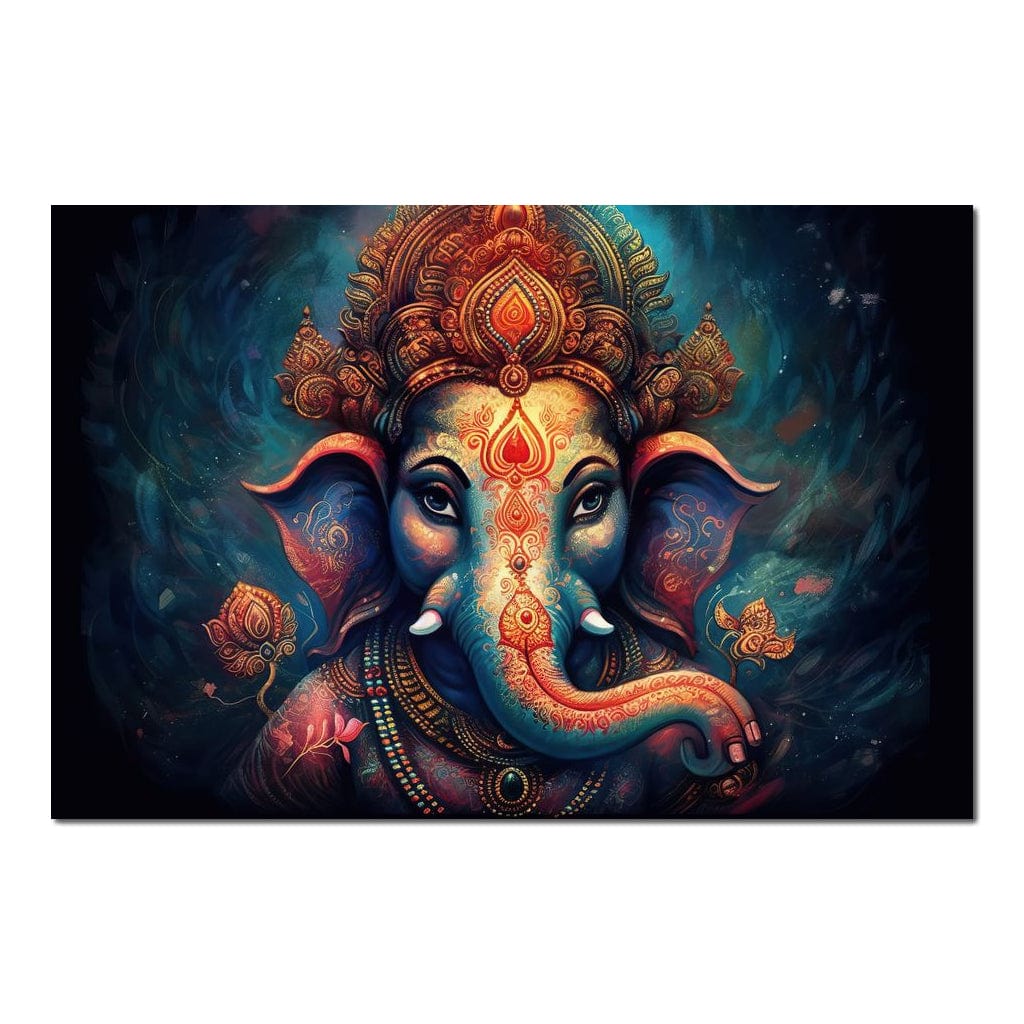 Spiritual Ganesha HinduOmDesigns Poster / 30" x 20" Posters, Prints, & Visual Artwork hindu canvas wall art 7ZAB5130