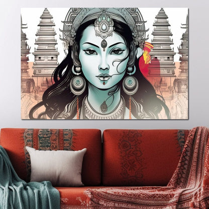 Enchanting Tales HinduOmDesigns Gallery Wrap / 30" x 20" Posters, Prints, & Visual Artwork hindu canvas wall art 0XPYQ8ZL