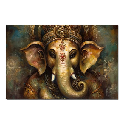 Ganesha's Intelligence HinduOmDesigns Poster / 30" x 20" Posters, Prints, & Visual Artwork hindu canvas wall art BMU1OWXU