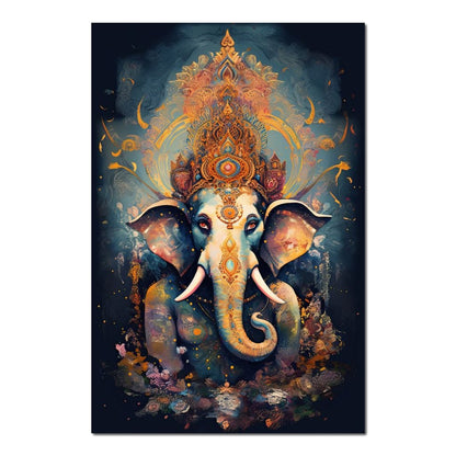 Sacred Ganesha HinduOmDesigns Poster / 20" x 30" Posters, Prints, & Visual Artwork hindu canvas wall art JDKSTU0H