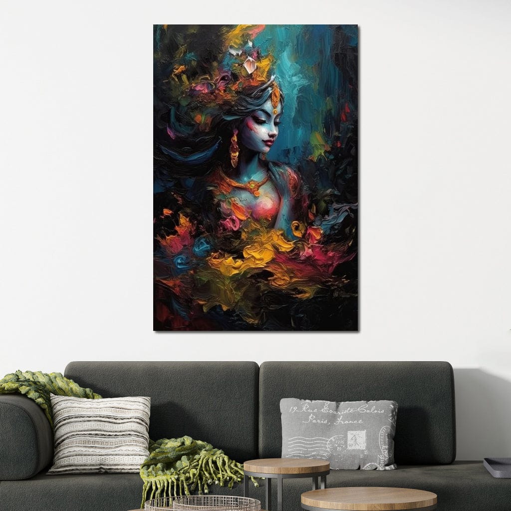 Hindu Goddess 3 HinduOmDesigns Gallery Wrap / 20" x 30" Posters, Prints, & Visual Artwork hindu canvas wall art HBH1MT64