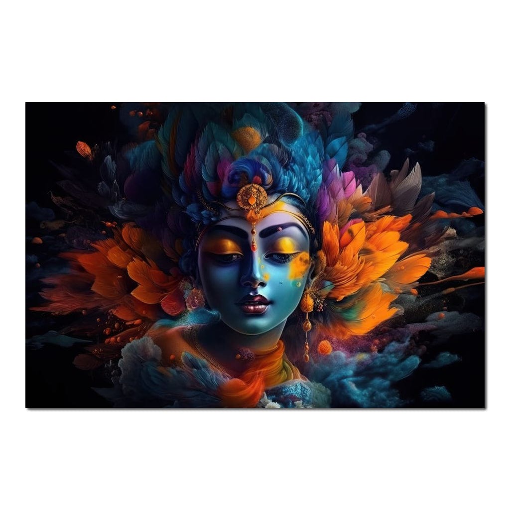 Resting Krishna HinduOmDesigns Poster / 30" x 20" Posters, Prints, & Visual Artwork hindu canvas wall art RFSNF12F