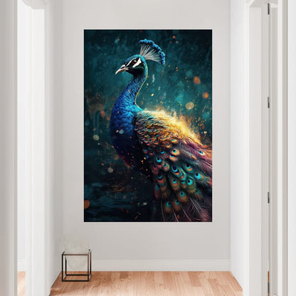 Peacock Majesty HinduOmDesigns Gallery Wrap / 20" x 30" Posters, Prints, & Visual Artwork hindu canvas wall art ARXIIZAN