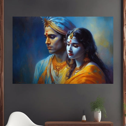 Blissful Union HinduOmDesigns Gallery Wrap / 30" x 20" Posters, Prints, & Visual Artwork hindu canvas wall art 5F810KPS