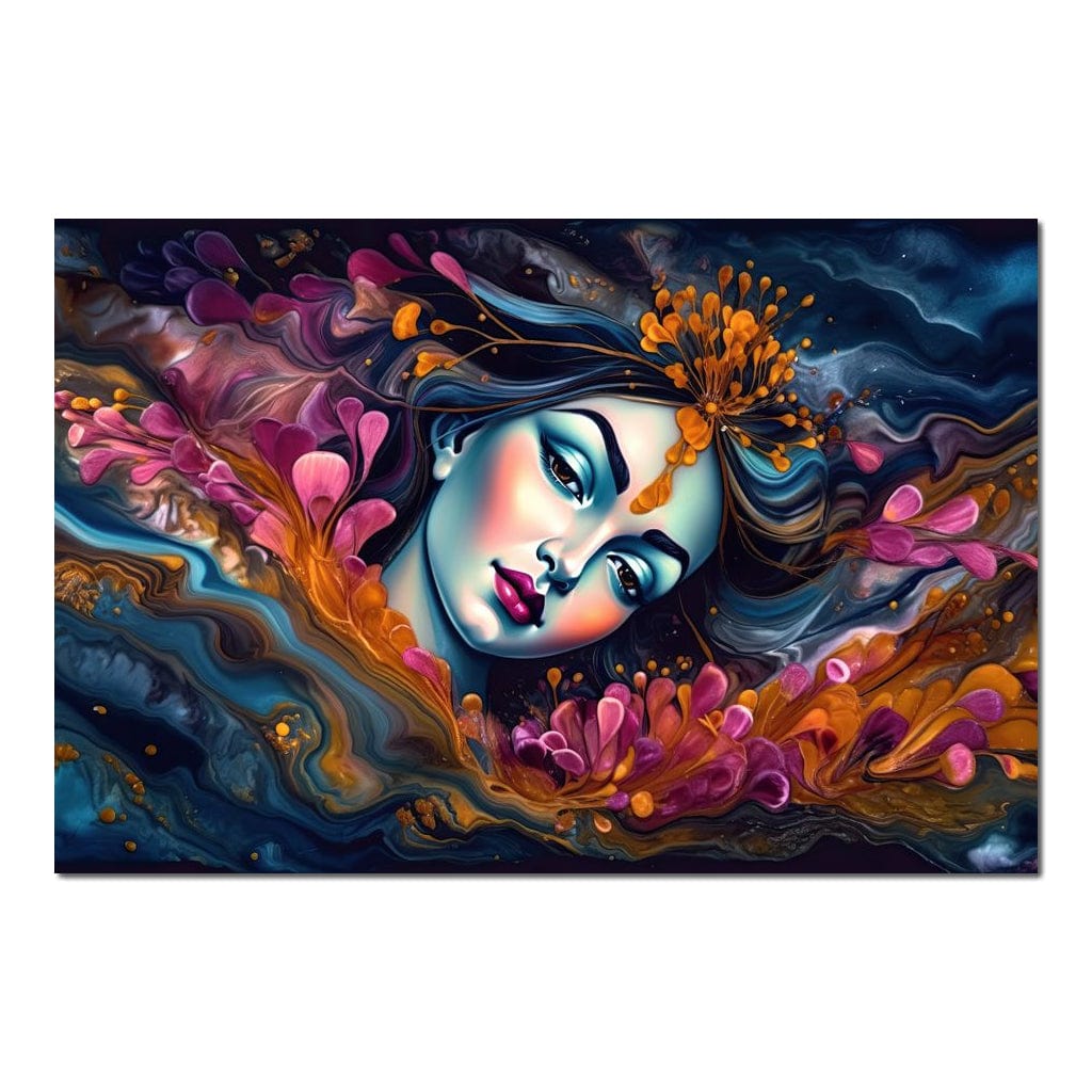 Krishna's Fantasy HinduOmDesigns Poster / 30" x 20" Posters, Prints, & Visual Artwork hindu canvas wall art VDTJCFD3