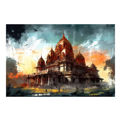 Sacred Architecture HinduOmDesigns Poster / 30" x 20" Posters, Prints, & Visual Artwork hindu canvas wall art DSYLPJN0