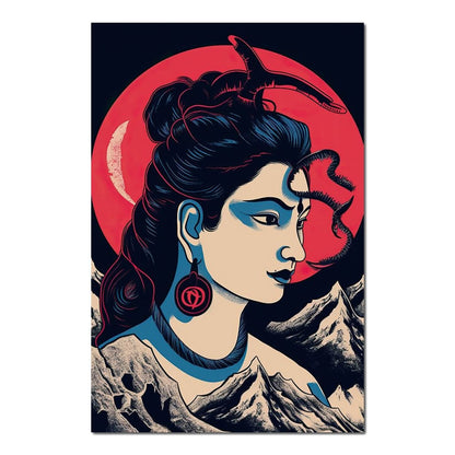 Radiant Shiva HinduOmDesigns Poster / 20" x 30" Posters, Prints, & Visual Artwork hindu canvas wall art DBGSA943