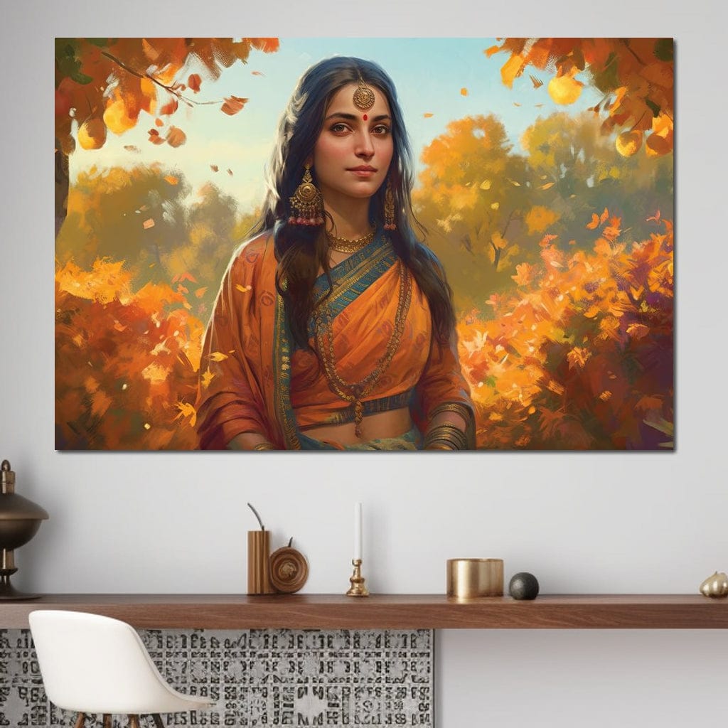 Sita HinduOmDesigns Gallery Wrap / 30" x 20" Posters, Prints, & Visual Artwork hindu canvas wall art 4UQRVR7G