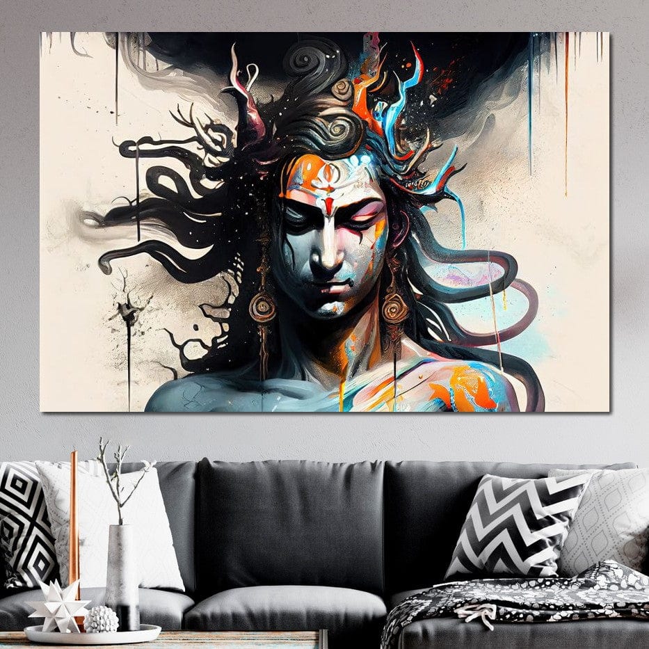 Sacred Shiva HinduOmDesigns Gallery Wrap / 30" x 20" Posters, Prints, & Visual Artwork hindu canvas wall art BZ0W6B6B