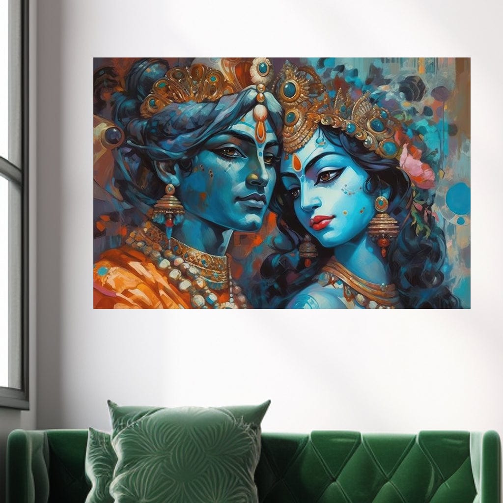 Divine Romance HinduOmDesigns Gallery Wrap / 30" x 20" Posters, Prints, & Visual Artwork hindu canvas wall art MOXJRPQV