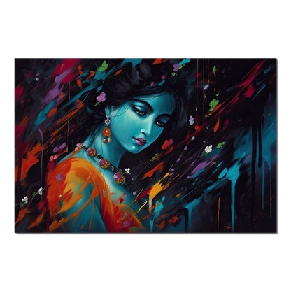 Joyful Krishna HinduOmDesigns Poster / 30" x 20" Posters, Prints, & Visual Artwork hindu canvas wall art 6XR0MW0Q