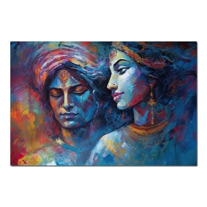 Sacred Union HinduOmDesigns Poster / 30" x 20" Posters, Prints, & Visual Artwork hindu canvas wall art PH7IXENT