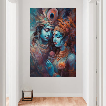 Love's Embrace HinduOmDesigns Gallery Wrap / 20" x 30" Posters, Prints, & Visual Artwork hindu canvas wall art QWFQNVQ3