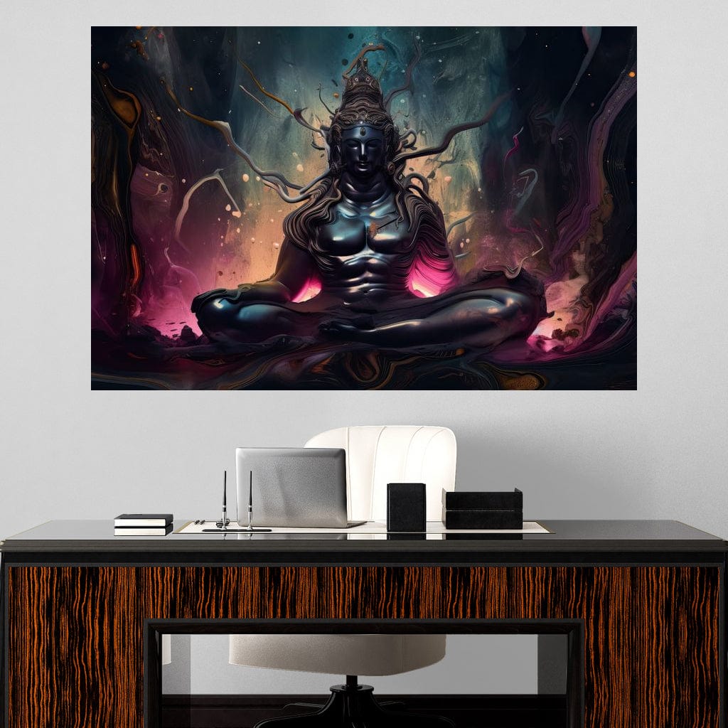 Kinetic Shiva HinduOmDesigns Gallery Wrap / 30" x 20" Posters, Prints, & Visual Artwork hindu canvas wall art 22S58CFZ