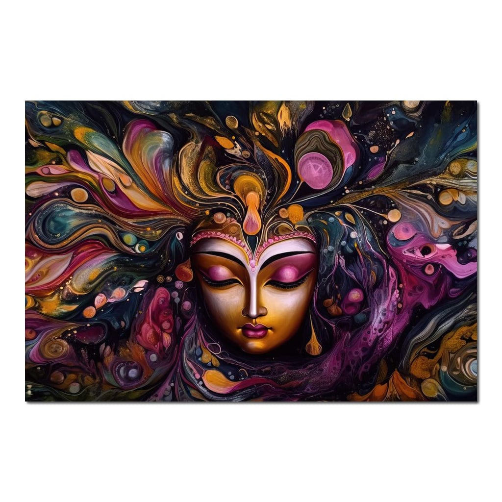 Sleepy Krishna HinduOmDesigns Poster / 30" x 20" Posters, Prints, & Visual Artwork hindu canvas wall art F9R8E02D