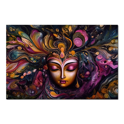 Sleepy Krishna HinduOmDesigns Poster / 30" x 20" Posters, Prints, & Visual Artwork hindu canvas wall art F9R8E02D
