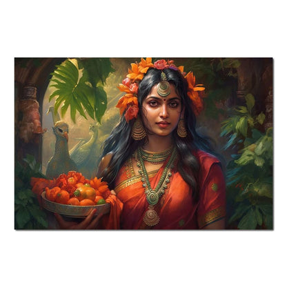 Radha's Prosperity HinduOmDesigns Poster / 30" x 20" Posters, Prints, & Visual Artwork hindu canvas wall art Q57T4SLC