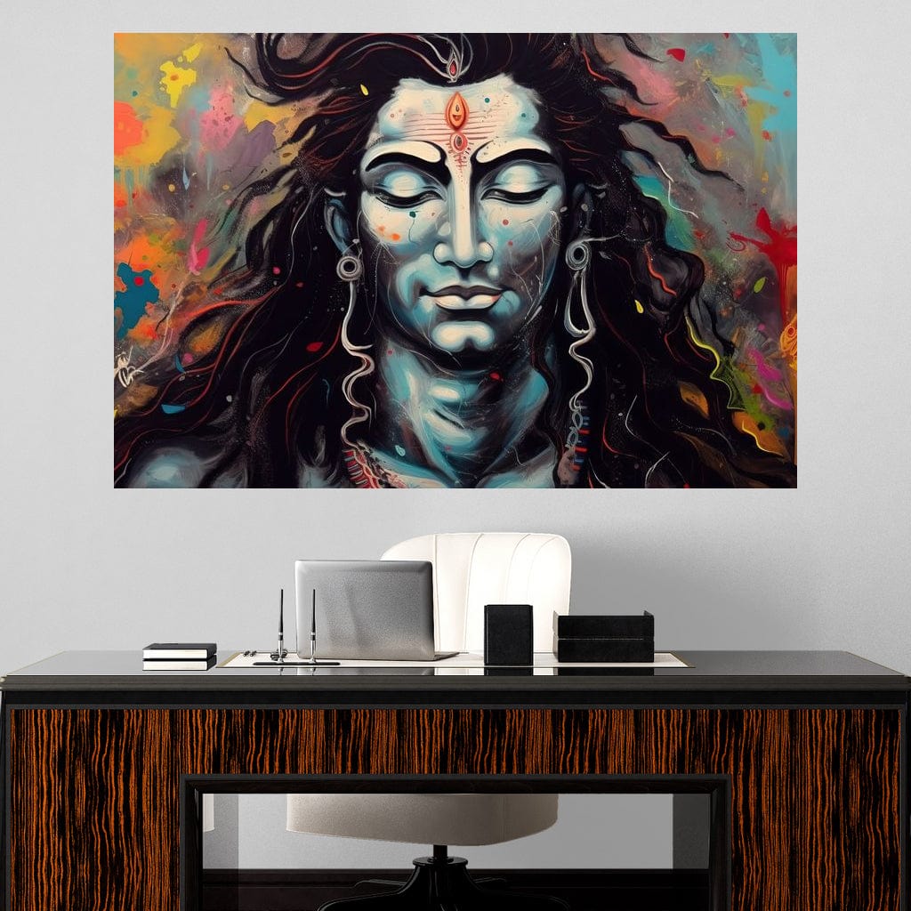 Eternal Shiva HinduOmDesigns Gallery Wrap / 30" x 20" Posters, Prints, & Visual Artwork hindu canvas wall art 8PRLSU5Y