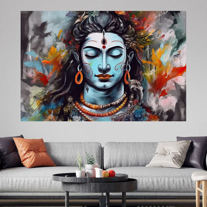 Blissful Shiva HinduOmDesigns Gallery Wrap / 30" x 20" Posters, Prints, & Visual Artwork hindu canvas wall art YIA8QUI4