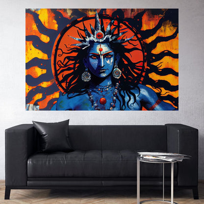 Shiva Cosmic Aura HinduOmDesigns Gallery Wrap / 30" x 20" Posters, Prints, & Visual Artwork hindu canvas wall art 5YIT6INC
