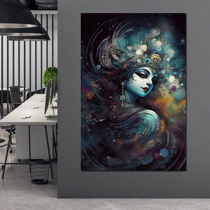 Hindu Goddess 10 HinduOmDesigns Gallery Wrap / 20" x 30" Posters, Prints, & Visual Artwork hindu canvas wall art IMQGVMK2