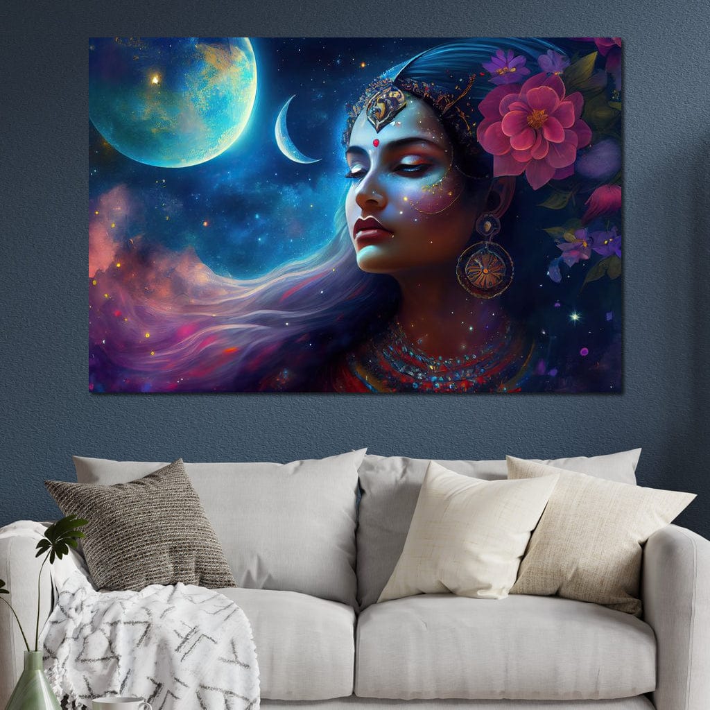 Radha Constellation HinduOmDesigns Gallery Wrap / 30" x 20" Posters, Prints, & Visual Artwork hindu canvas wall art 6MM4IE2T