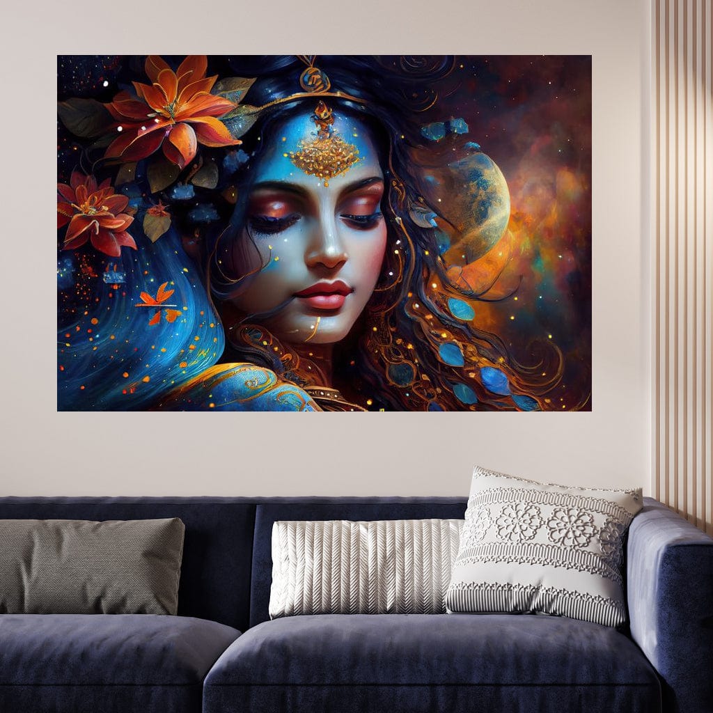 Radha's Aura HinduOmDesigns Gallery Wrap / 30" x 20" Posters, Prints, & Visual Artwork hindu canvas wall art Q4EB0WZK