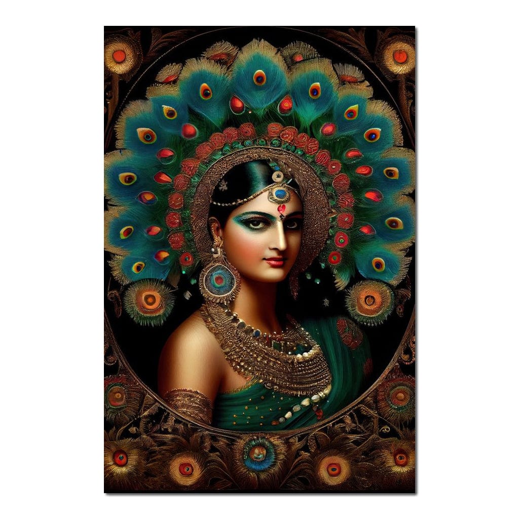 Radha's Portrait HinduOmDesigns Poster / 20" x 30" Posters, Prints, & Visual Artwork hindu canvas wall art FWTVDUP0