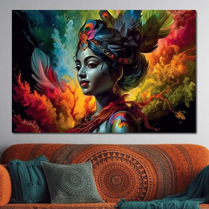 Universal Aura HinduOmDesigns Gallery Wrap / 30" x 20" Posters, Prints, & Visual Artwork hindu canvas wall art MU348UBW