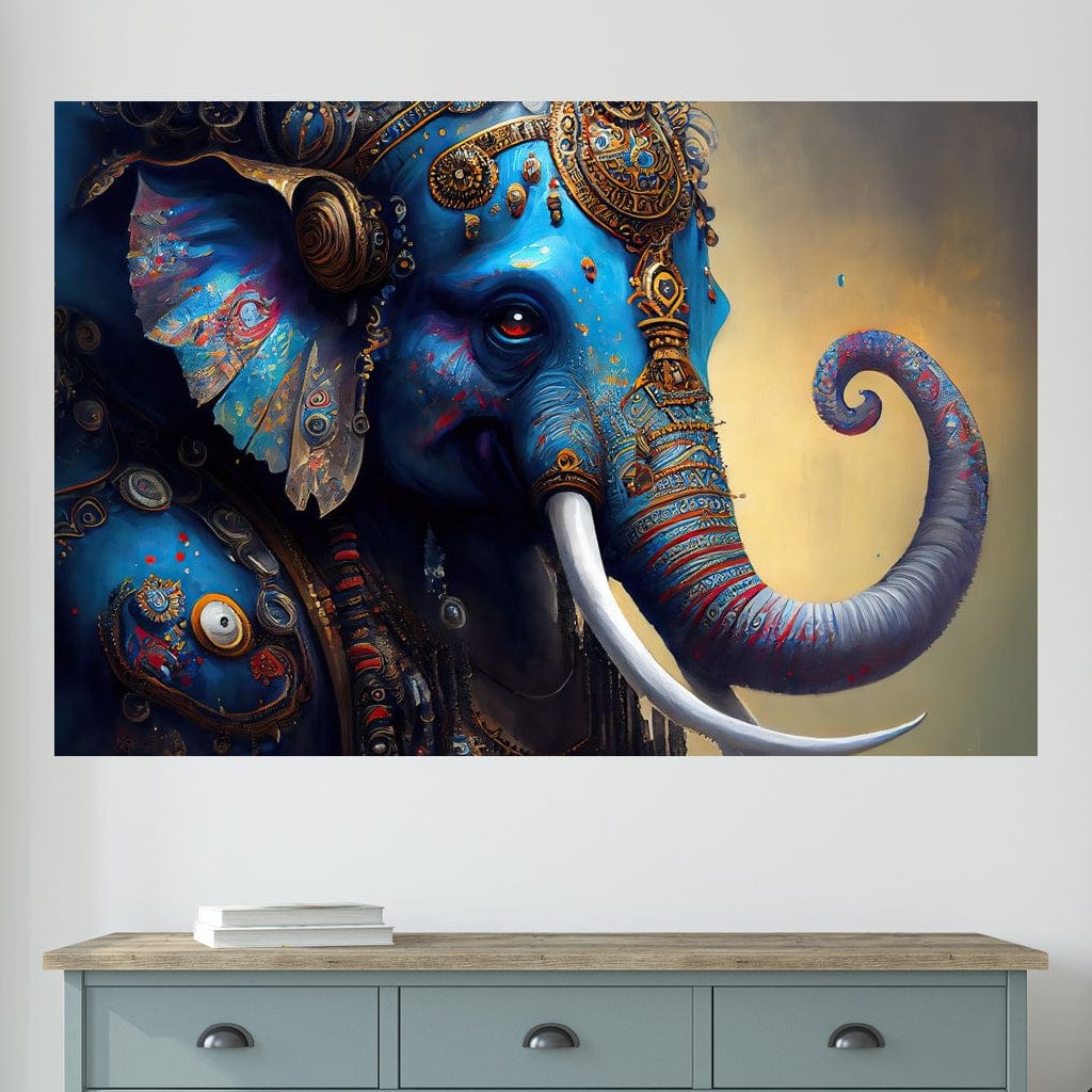 Ganesha's Prosperity HinduOmDesigns Gallery Wrap / 30" x 20" Posters, Prints, & Visual Artwork hindu canvas wall art J94SYQXF