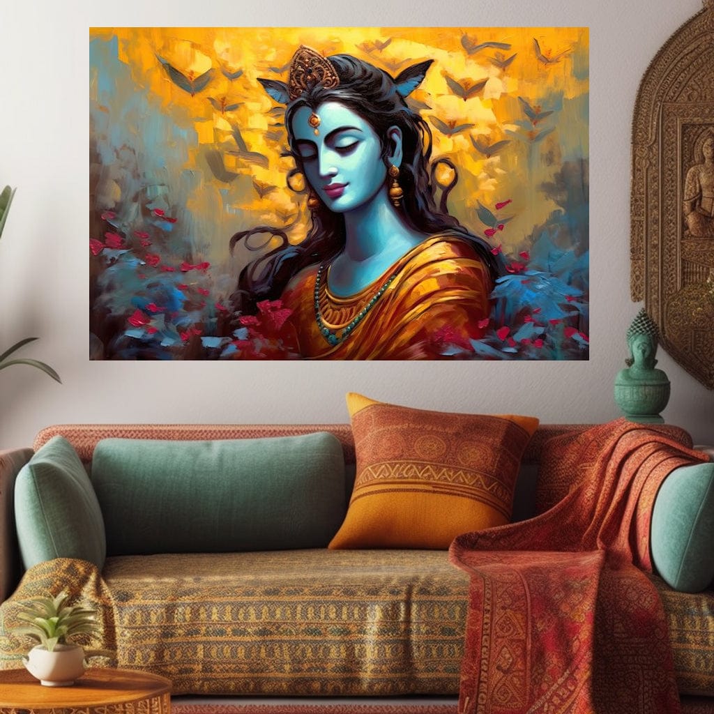 Hindu Goddess HinduOmDesigns Gallery Wrap / 30" x 20" Posters, Prints, & Visual Artwork hindu canvas wall art 6RF0STKS