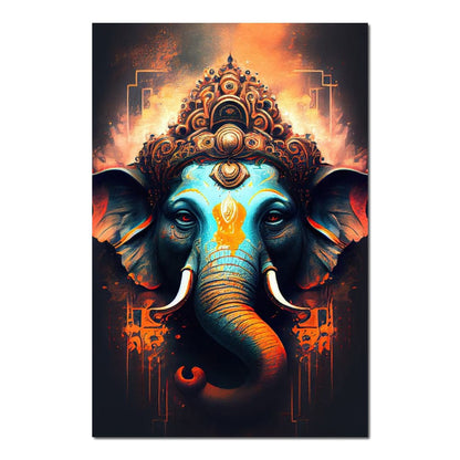 Ganesha's Strength HinduOmDesigns Poster / 20" x 30" Posters, Prints, & Visual Artwork hindu canvas wall art LYYMIIZ9