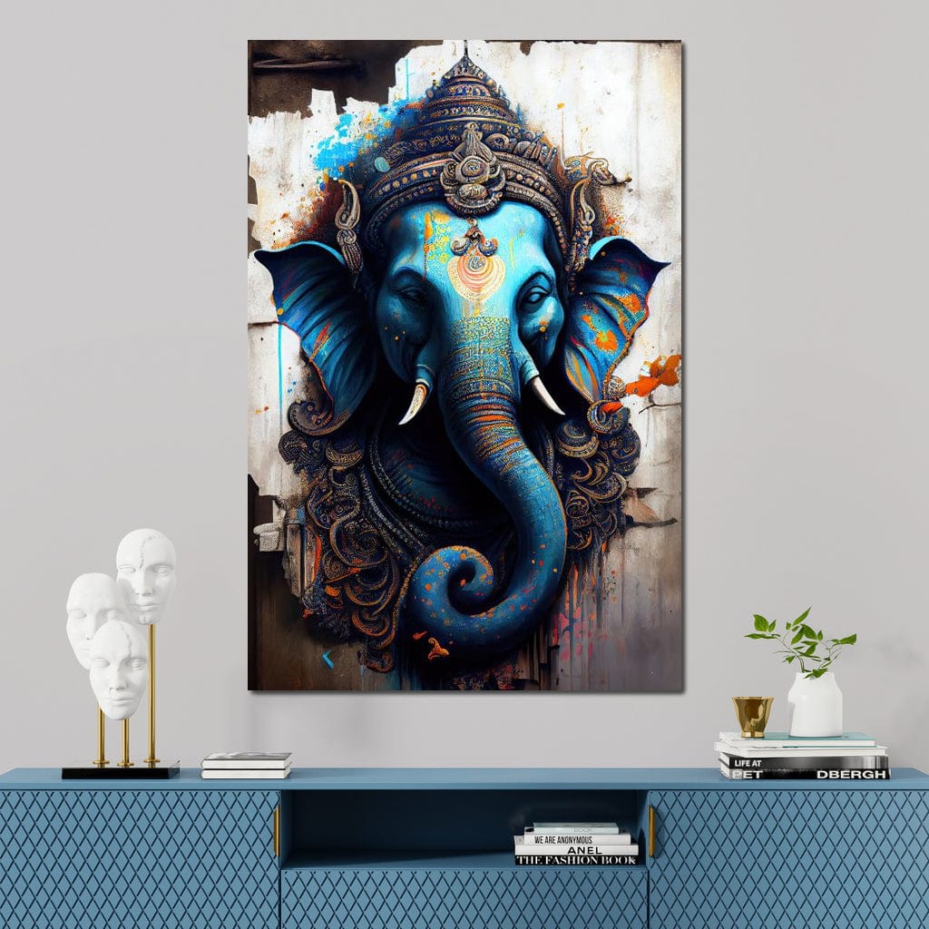 Ganesha's Wisdom HinduOmDesigns Gallery Wrap / 20" x 30" Posters, Prints, & Visual Artwork hindu canvas wall art 6MDM5UC5