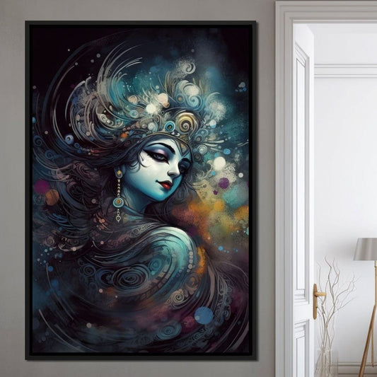 Hindu Goddess 10 HinduOmDesigns Black Floating Frame / 20" x 30" Posters, Prints, & Visual Artwork hindu canvas wall art RCICIQG0
