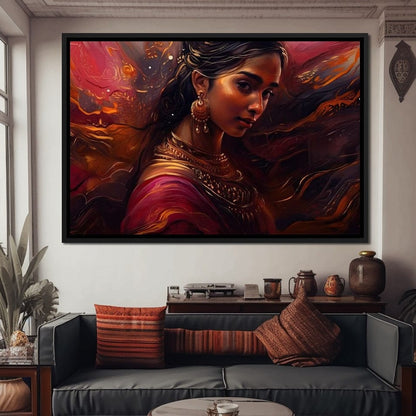 Peaceful Soul HinduOmDesigns Black Floating Frame / 30" x 20" Posters, Prints, & Visual Artwork hindu canvas wall art PQ6KMHRF