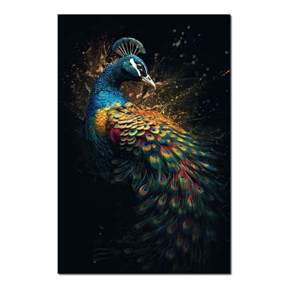 Divine Peacock HinduOmDesigns Poster / 20" x 30" Posters, Prints, & Visual Artwork hindu canvas wall art TYXFOS54