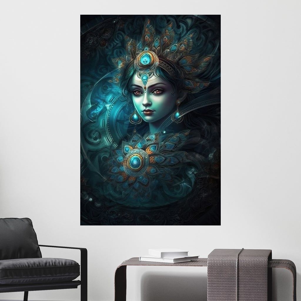 Hindu Goddess 1 HinduOmDesigns Gallery Wrap / 20" x 30" Posters, Prints, & Visual Artwork hindu canvas wall art Z7NQUK0S