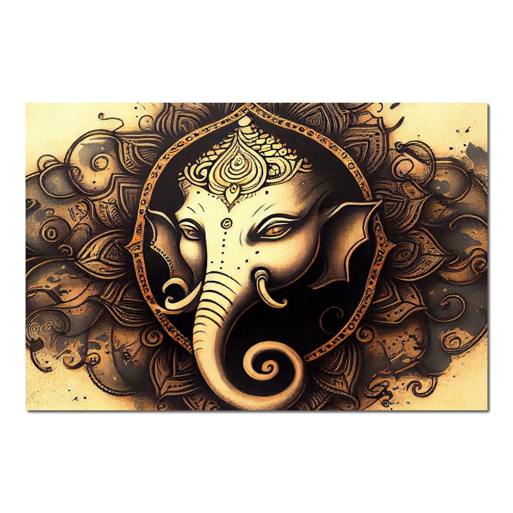 Blessing Lord Ganesh HinduOmDesigns Poster / 30" x 20" Posters, Prints, & Visual Artwork hindu canvas wall art DIBUEG6P