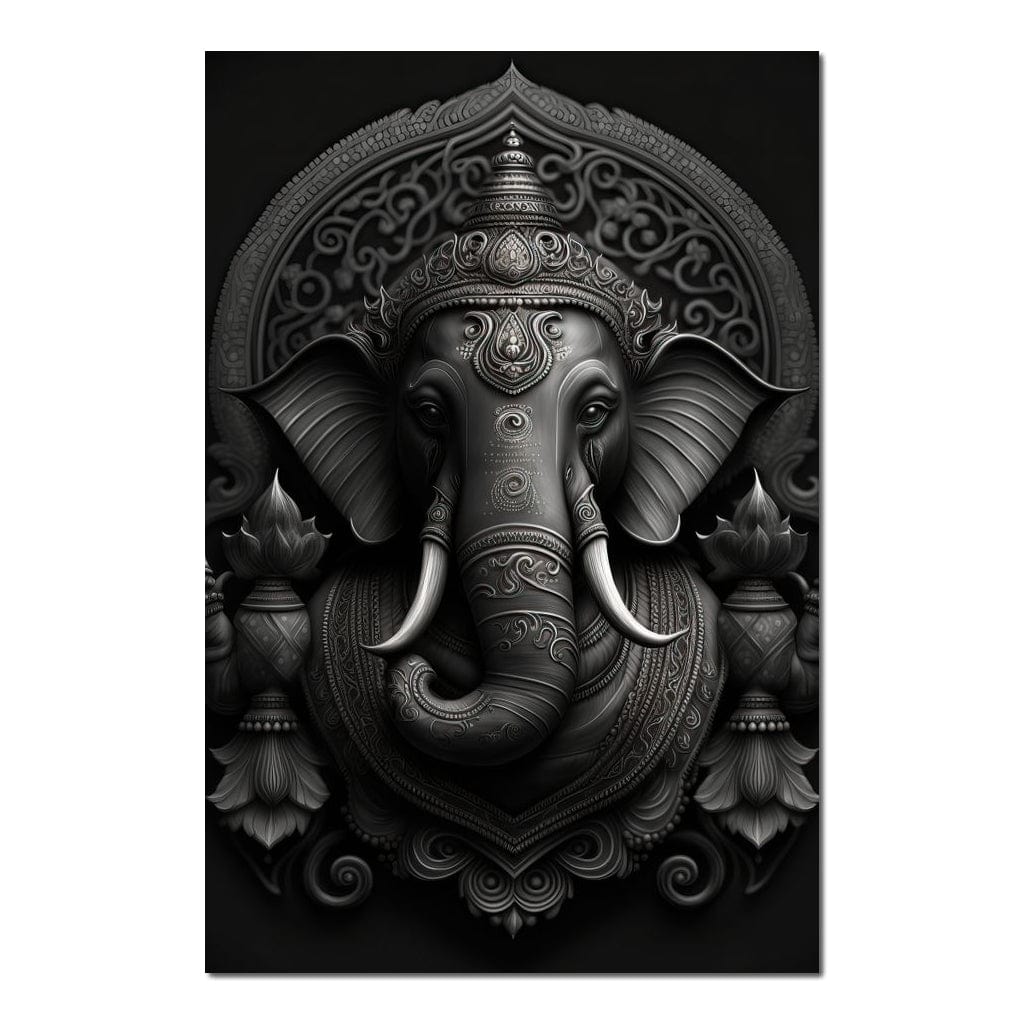 Ganesha's Might HinduOmDesigns Poster / 20" x 30" Posters, Prints, & Visual Artwork hindu canvas wall art CPF6AVR3