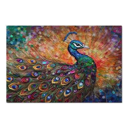 Peacock Fantasy HinduOmDesigns Poster / 30" x 20" Posters, Prints, & Visual Artwork hindu canvas wall art 7E4KZ7O4